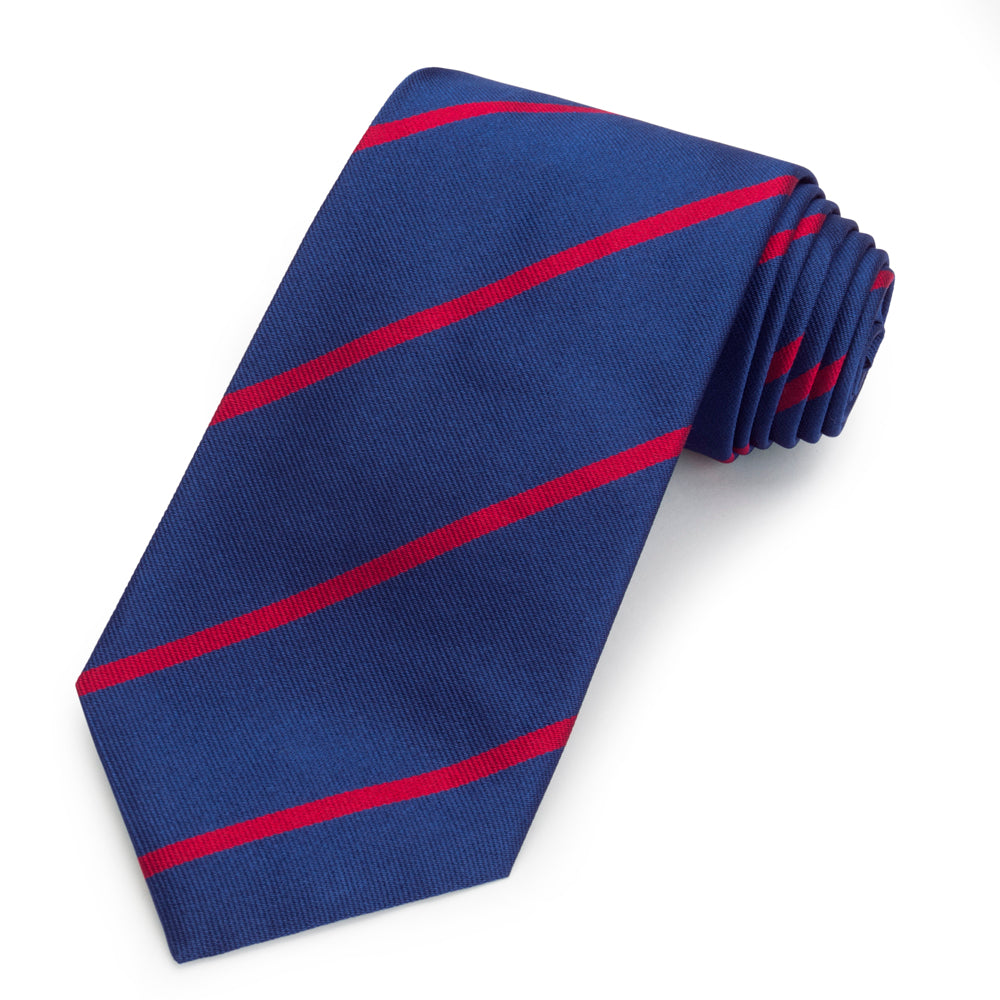 King's College London Three-Fold Silk Reppe Tie