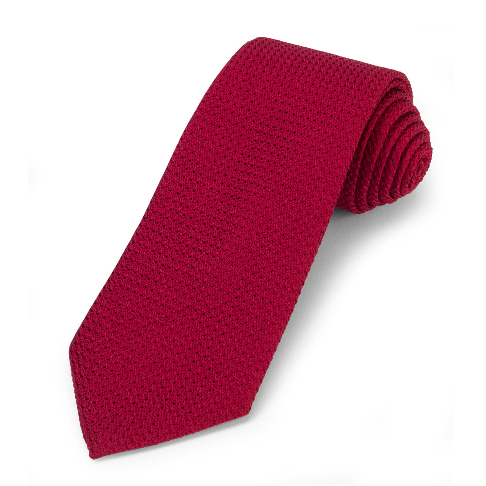 Grenadine Silk Tie In Red