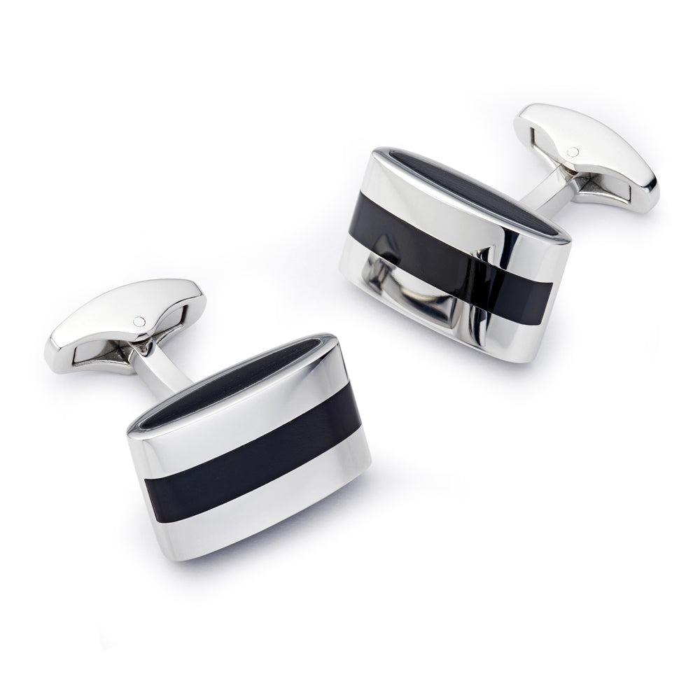 Benson & Clegg Contemporary Onyx Cufflinks