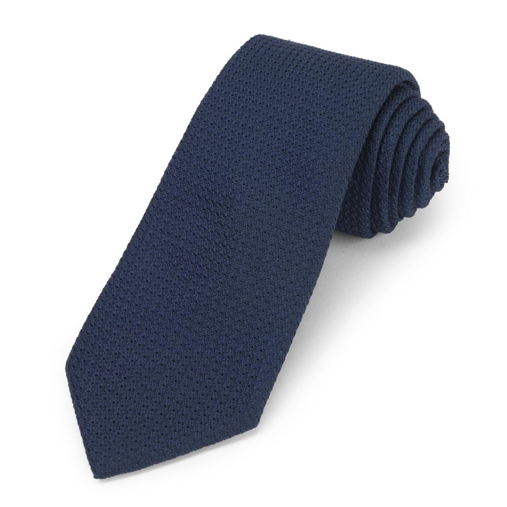 Grenadine (Navy) Silk Tie Neckwear Benson And Clegg 