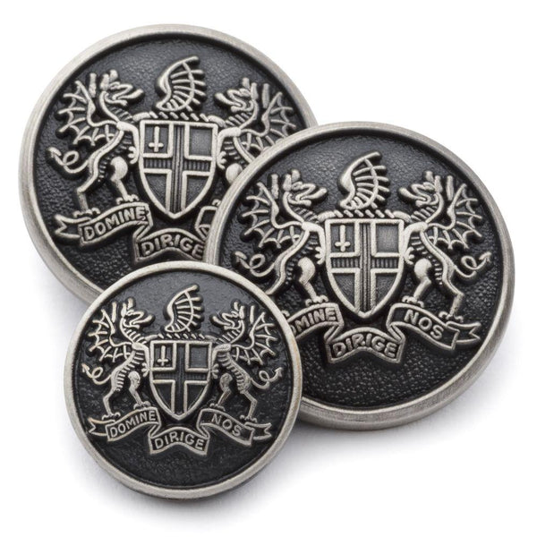 Silver/Misty Silver Blazer Buttons Set - Set of 11