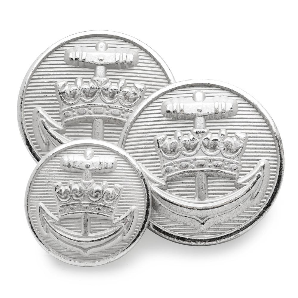 Royal Yacht Britannia (Silver) Blazer Button Set (Single Breasted) Blazer Buttons Not specified 