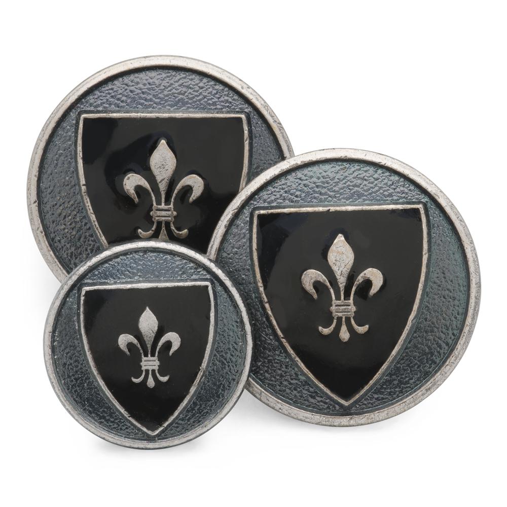 Heraldic Shield (Blue Enamel) Blazer Button Blazer Buttons Not specified 