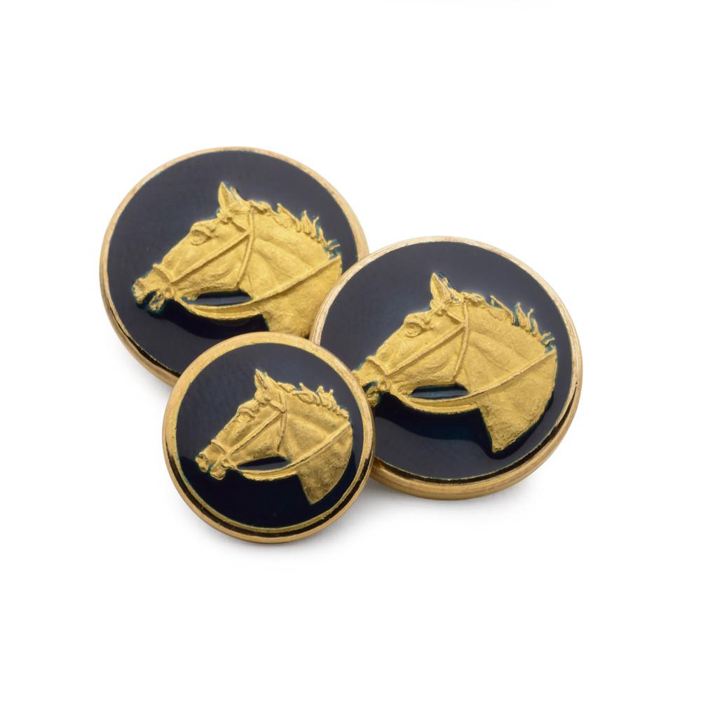 Horse Head (Blue Enamel) Blazer Button Blazer Buttons Not specified 
