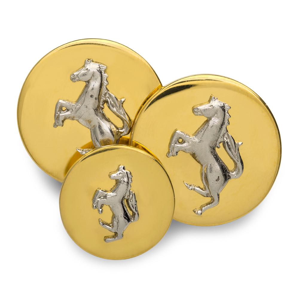 Horse (Silver) Mounted Blazer Button Set (Single Breasted) Blazer Buttons Not specified 