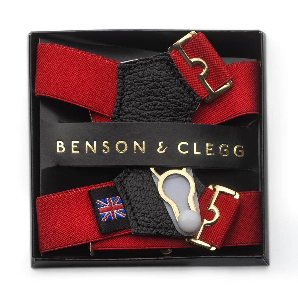Sock Suspenders (Red) Accessories Benson & Clegg 