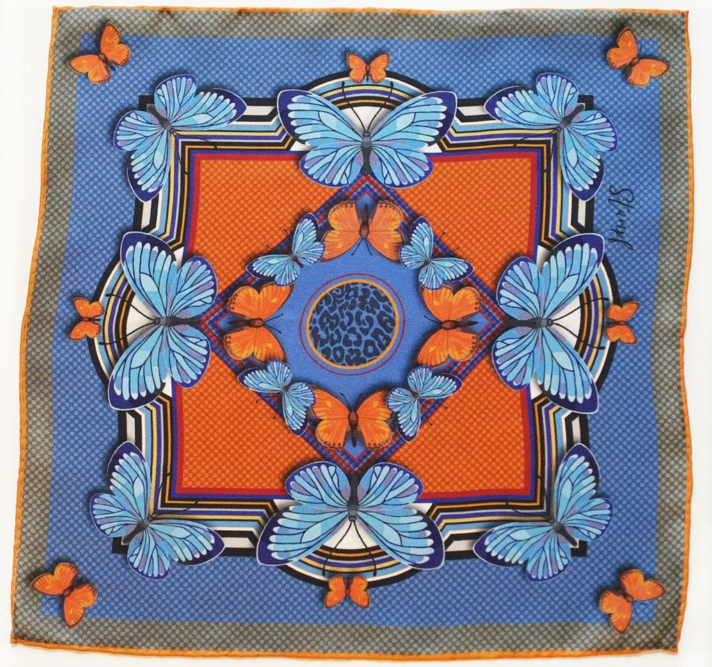 Butterfly Blaze Pocket Square Accessories Not specified 