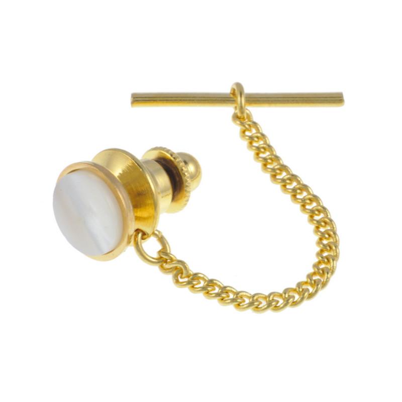 Tie Tack (Gilt And Mother Of Pearl) Accessories Not specified 