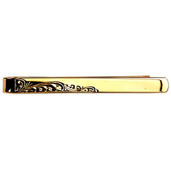 Leaf Design Gold Plated Tie Slide Accessories Not specified 