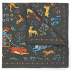 Warrior Tapestry In Green (Wool & Silk Mix) Pocket Square Accessories Not specified 