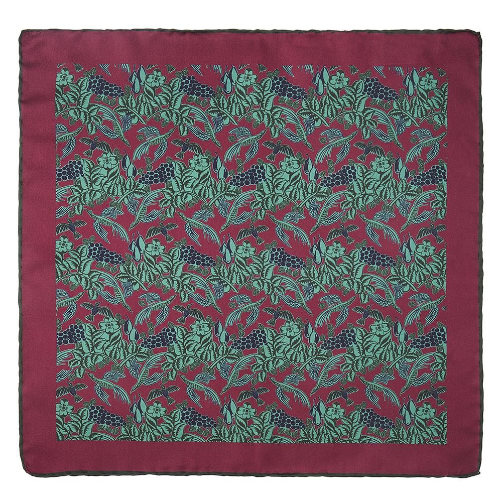 Grape Vines In Red Pocket Square Accessories Not specified 