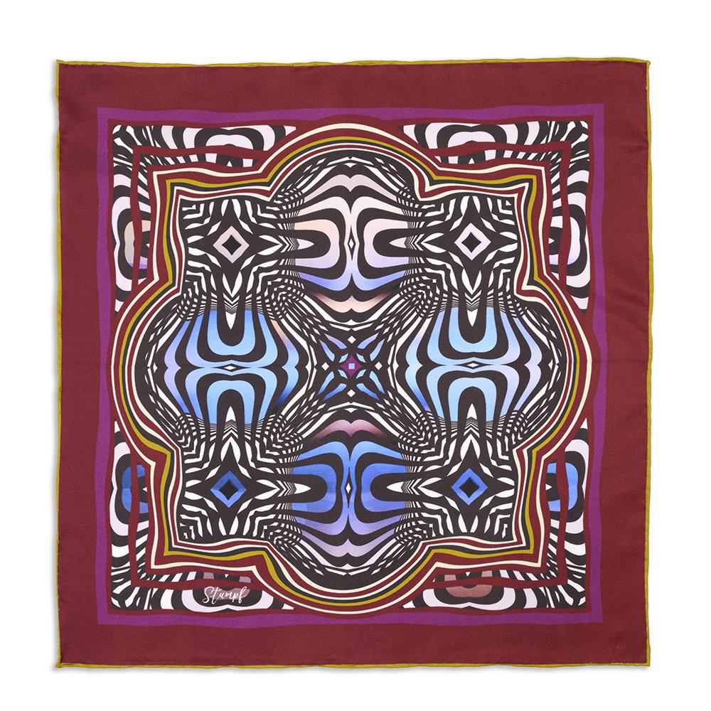 Abstract Fuschsia Pocket Square Accessories Not specified 