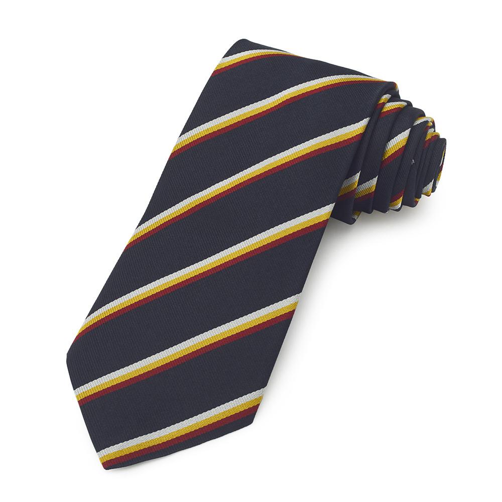 The Royal Scots Dragoon Guards (Carabiniers and Greys) Three-Fold Silk Reppe Tie Neckwear Benson And Clegg 