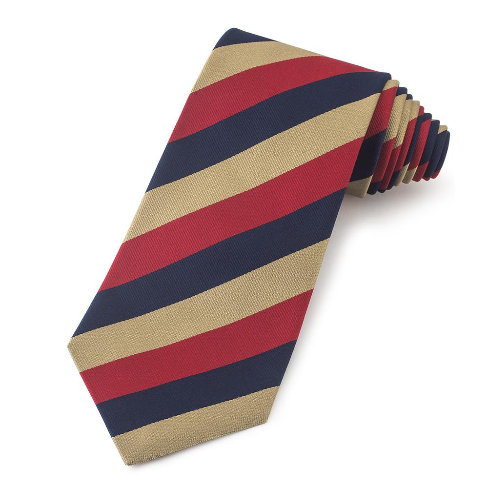 Light Dragoons Three-Fold Silk Reppe Tie Neckwear Benson And Clegg 