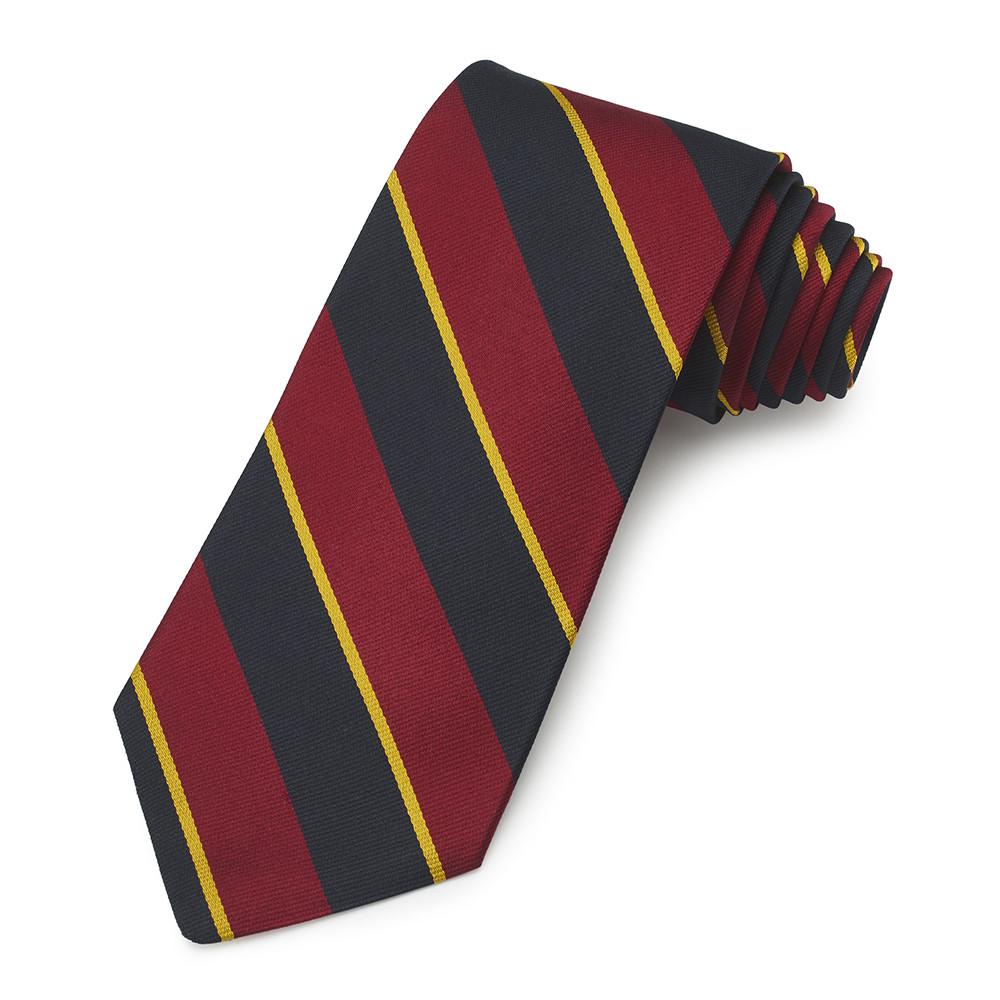 16th/5th The Queen's Royal Lancers Three-Fold Silk Reppe Tie Neckwear Benson And Clegg 