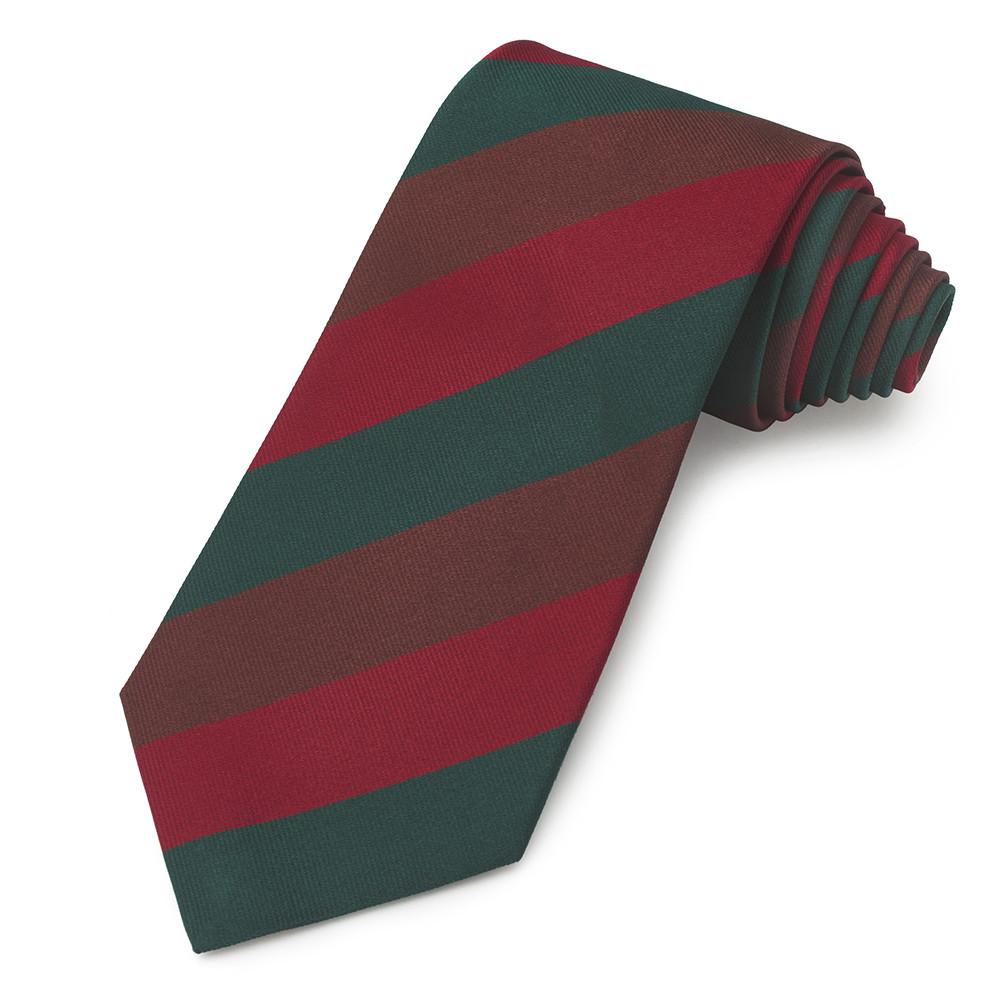Royal Tank Regiment Three-Fold Silk Reppe Tie Neckwear Benson And Clegg 