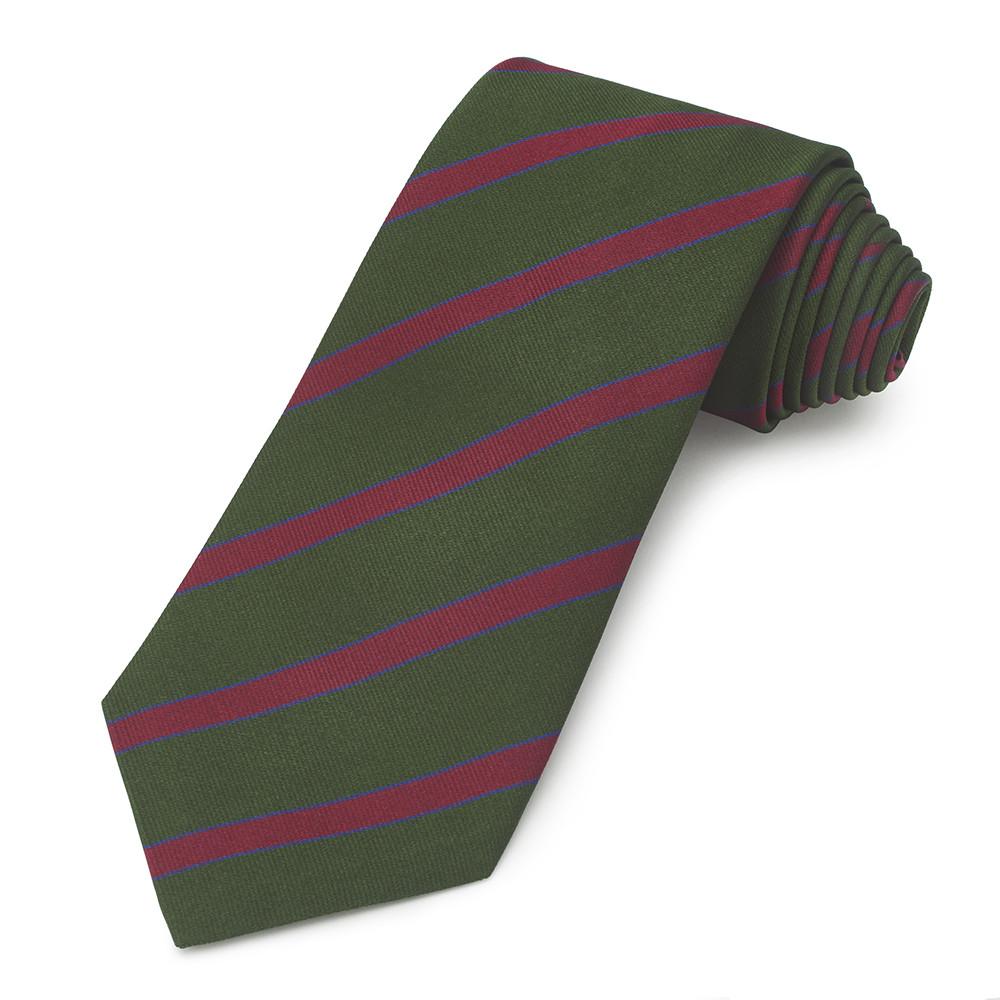 King's Regiment (Manchester & Liverpool Amalg) Three-Fold Silk Reppe Tie Neckwear Benson And Clegg 