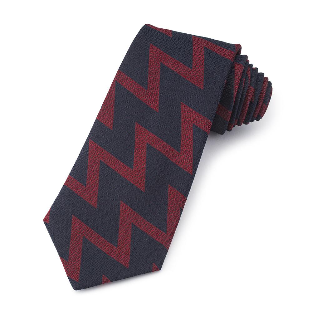 Royal Artillery (Zig Zag Pattern) Three-Fold Silk Tie Neckwear Benson And Clegg Silk Non Crease 