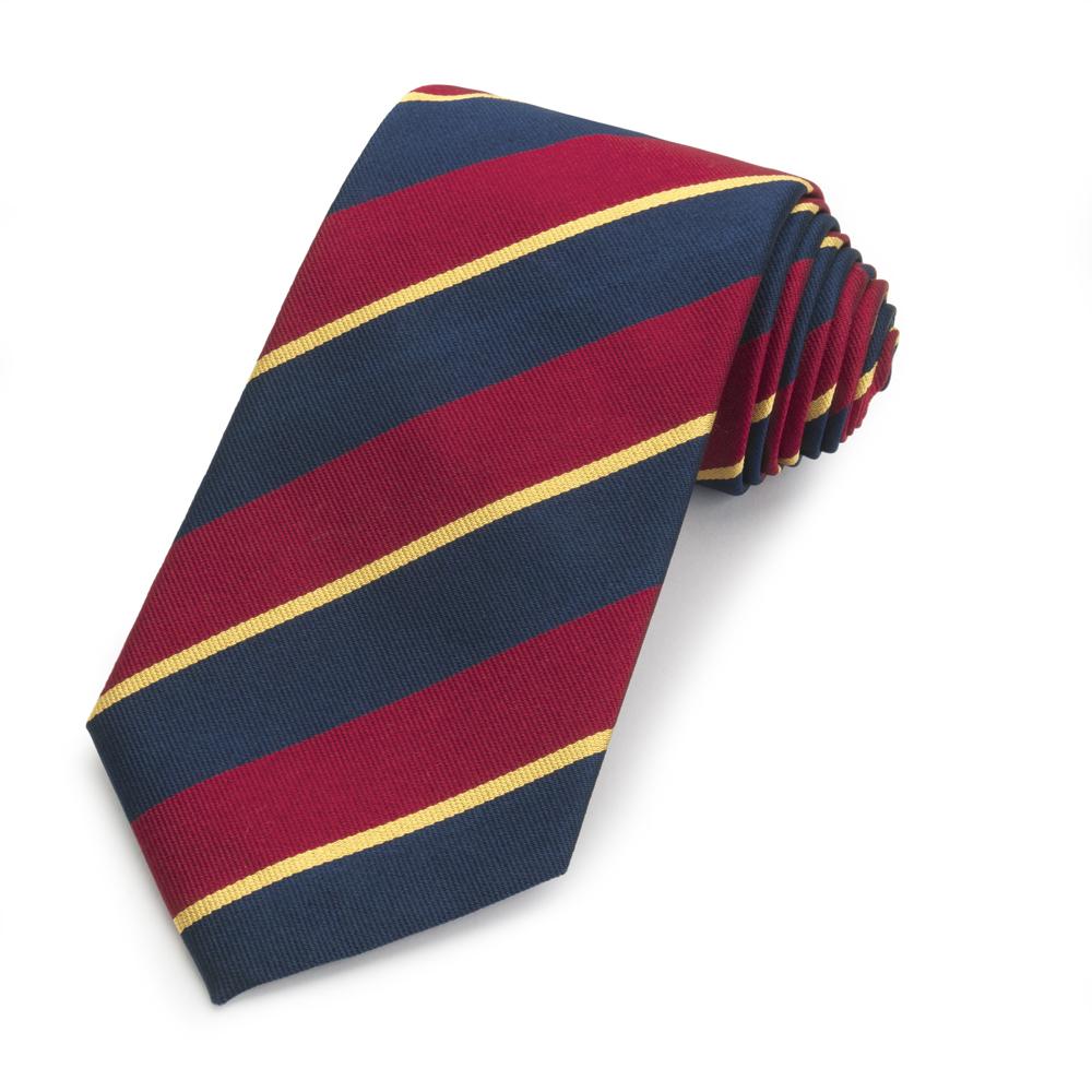University of Wales Three-Fold Silk Reppe Tie Neckwear Benson And Clegg 