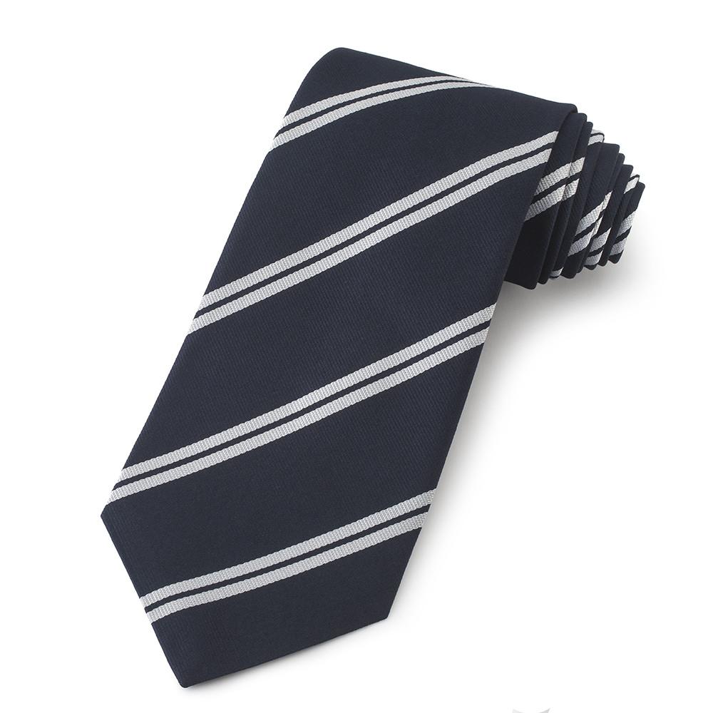 Harrow School Three-Fold Silk Reppe Tie Neckwear Benson And Clegg 