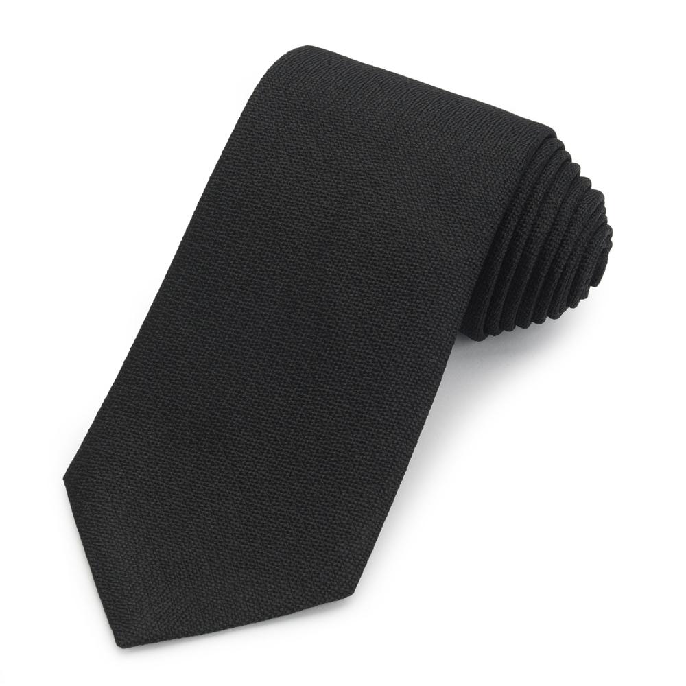 Black Non-Crease Silk Tie Neckwear Benson And Clegg 
